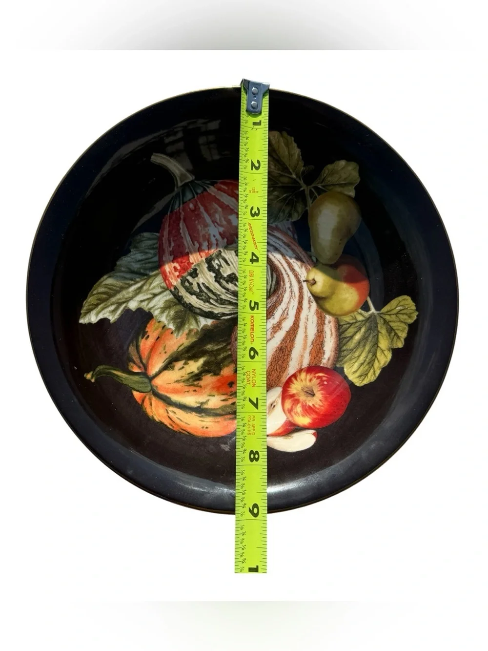 Williams Sonoma Harvest Pumpkin Serving Bowl Retired Fall Thanksgiving Decor 9”